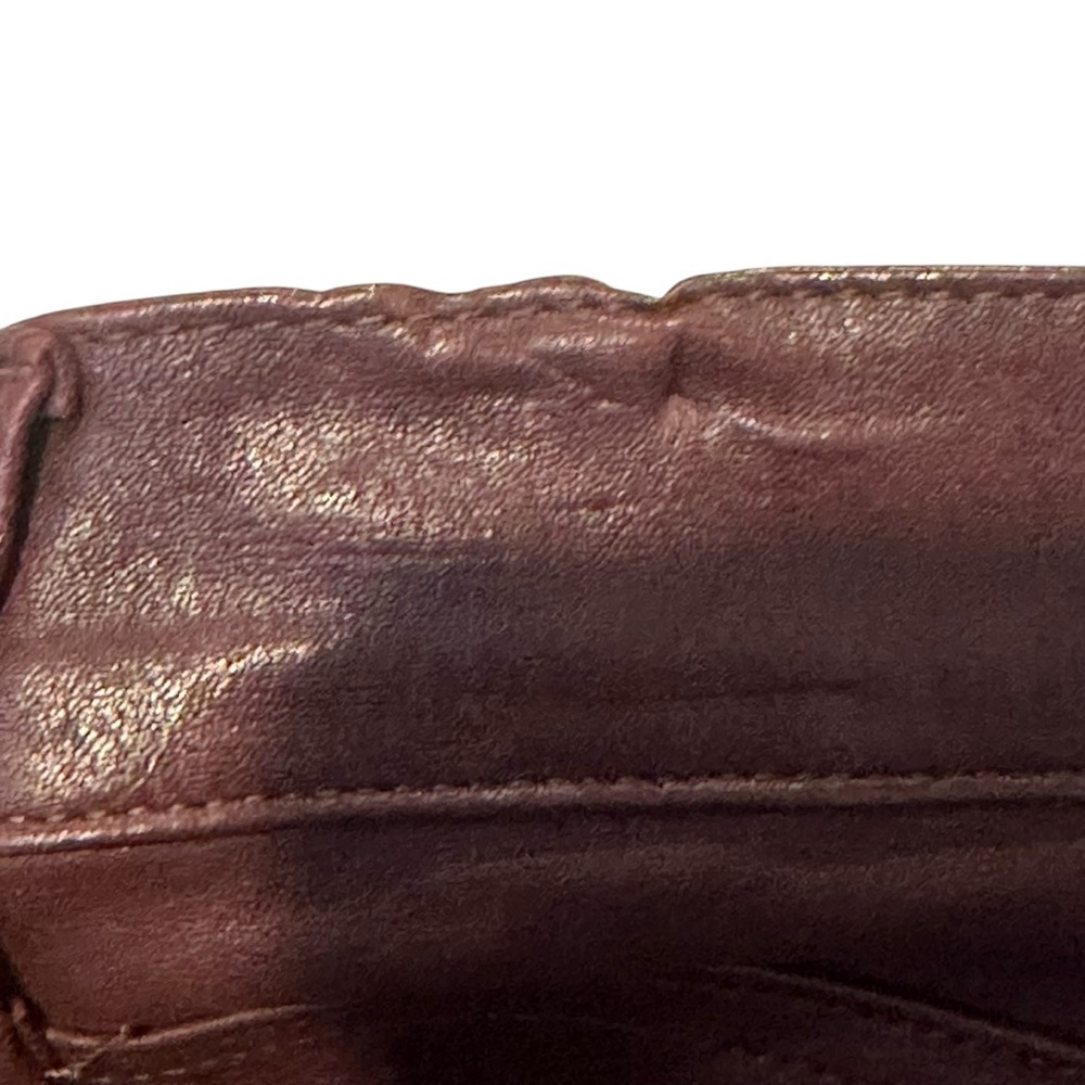 (Sold)RAG & BONE "THE LEATHER SKINNY" W1602L038DBL Women Size 26 WASHED BURGUNDY - Picture 12 of 12